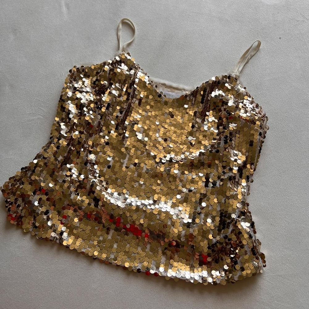 Gold Sequin Y2K party Sparkly Disco Fun JustFab Going Out Date Night Party